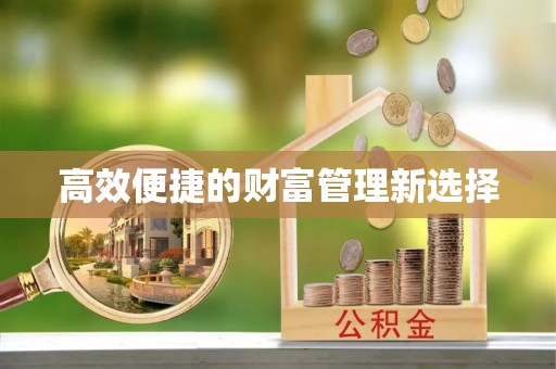 龙江高效便捷的财富管理新选择